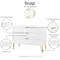 Manhattan Comfort 2-Piece DUMBO Standard 3-Drawer Dresser and DUMBO 2.0 Nightstand in White 2-DB02-WH - alternate 6
